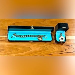 Juicy Couture Bundle: Gold bracelet and Caviar Charm